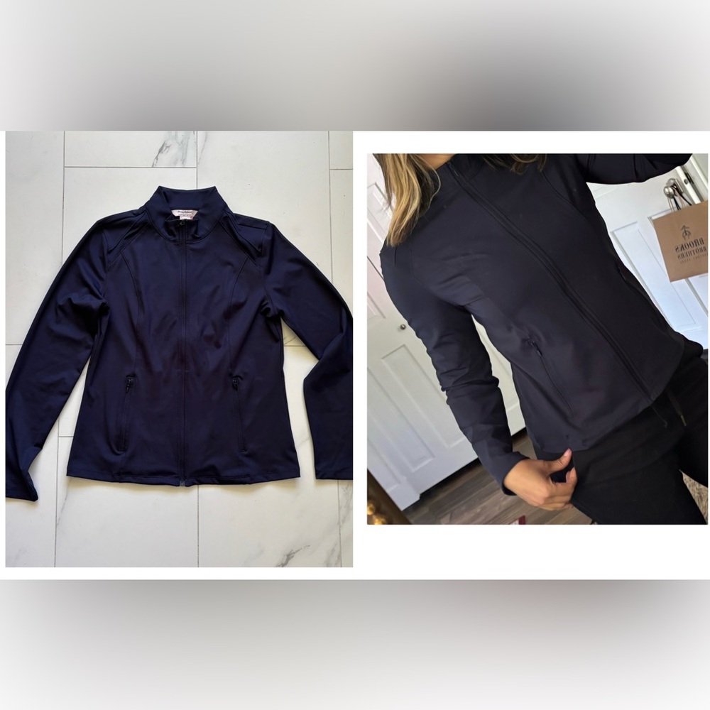 Tommy Bahama Blue Jacket with High Collar